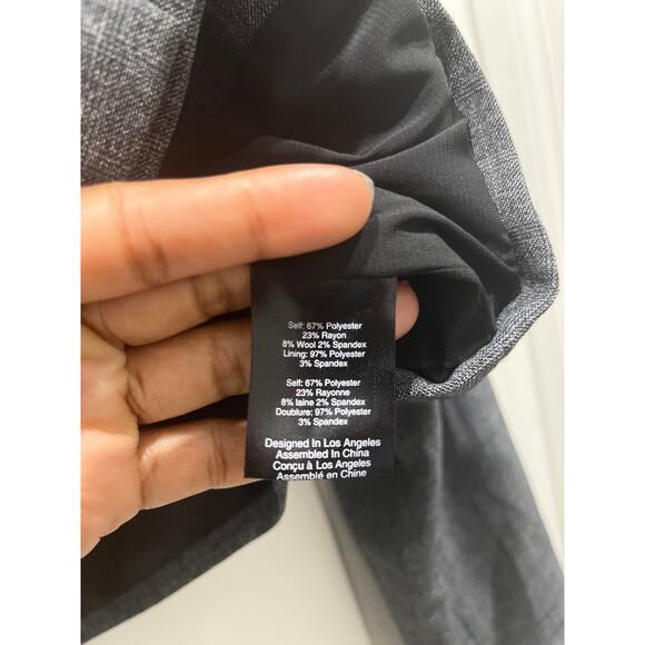 For Love And Lemons Turner Cropped Blazer in Grey Sz S - Picture 6 of 8